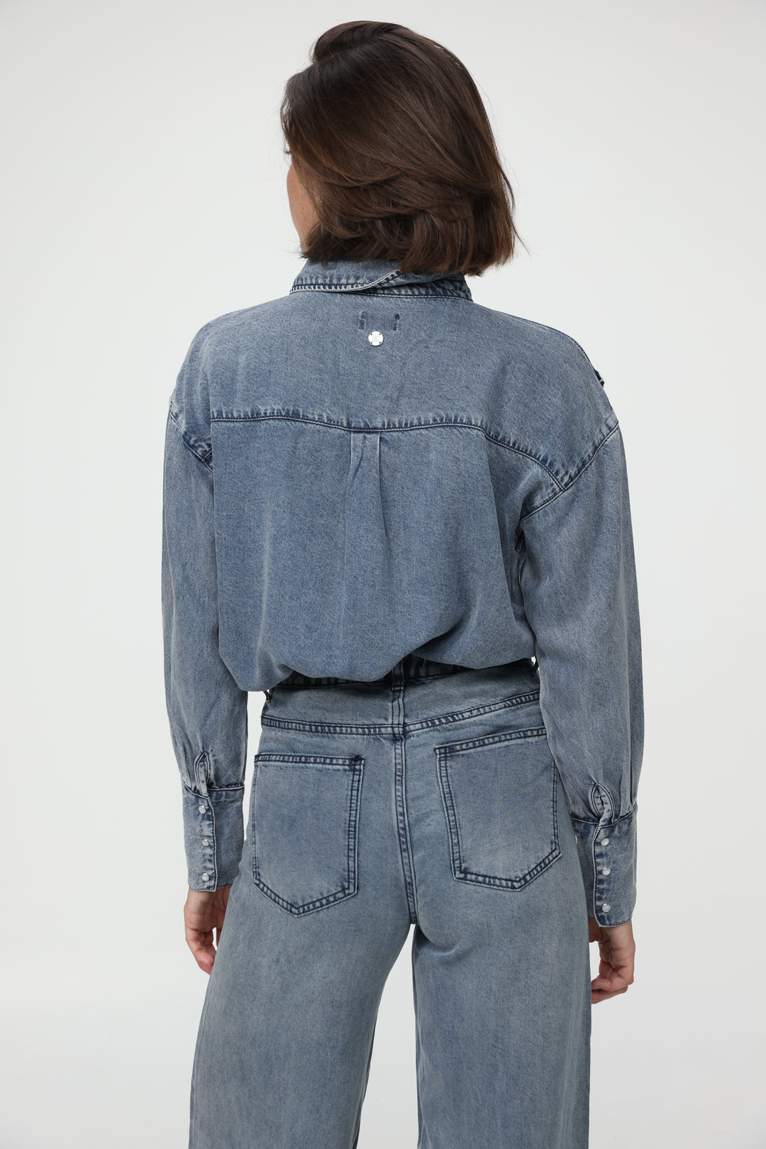 Reorganized Light Blue Soft Denim Shirt
