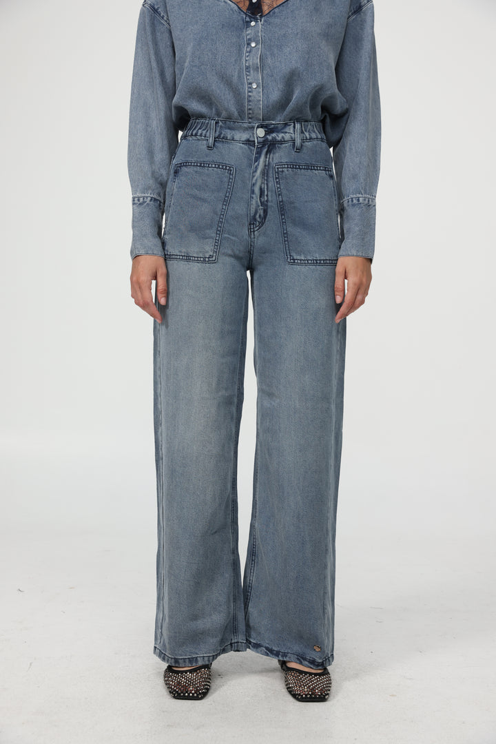 Reorganized Light Blue Soft Denim