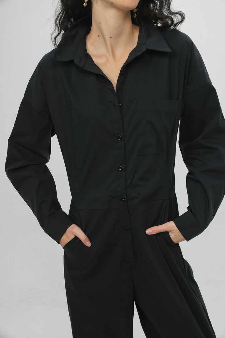 Shoreditch Black Jumpsuit