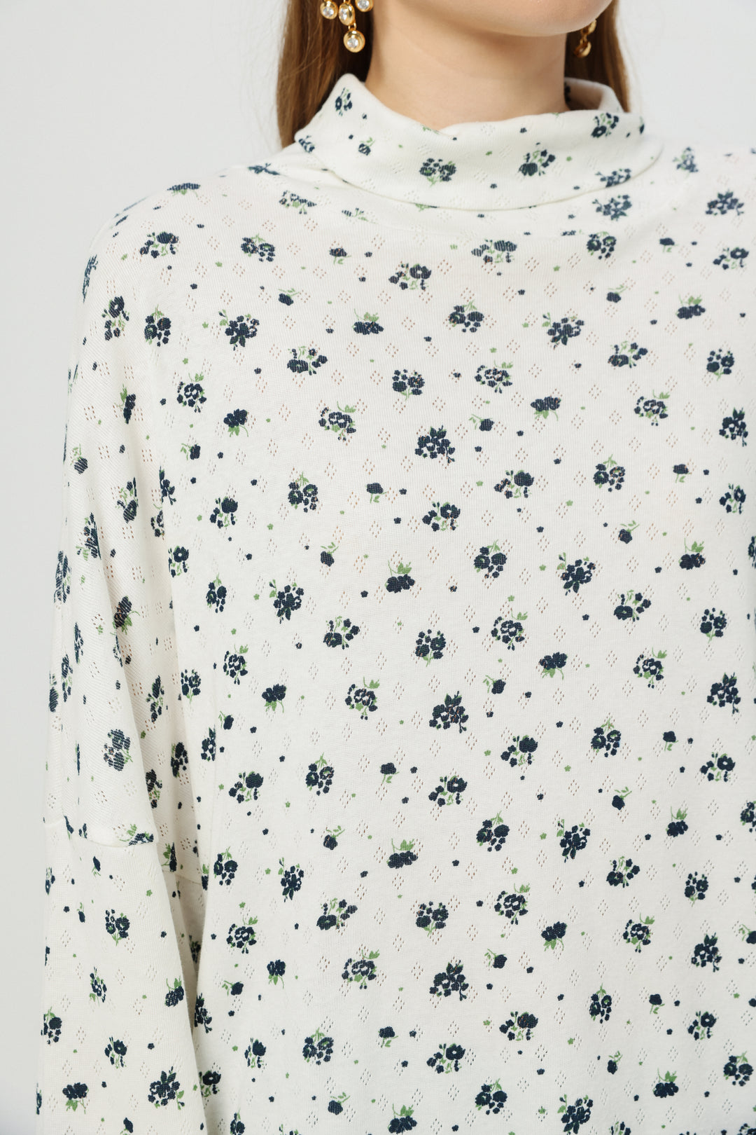 Wanted Blue Floral Jumper