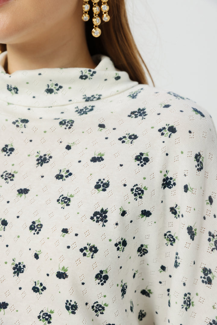 Wanted Blue Floral Jumper