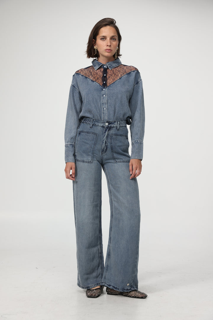 Reorganized Light Blue Soft Denim