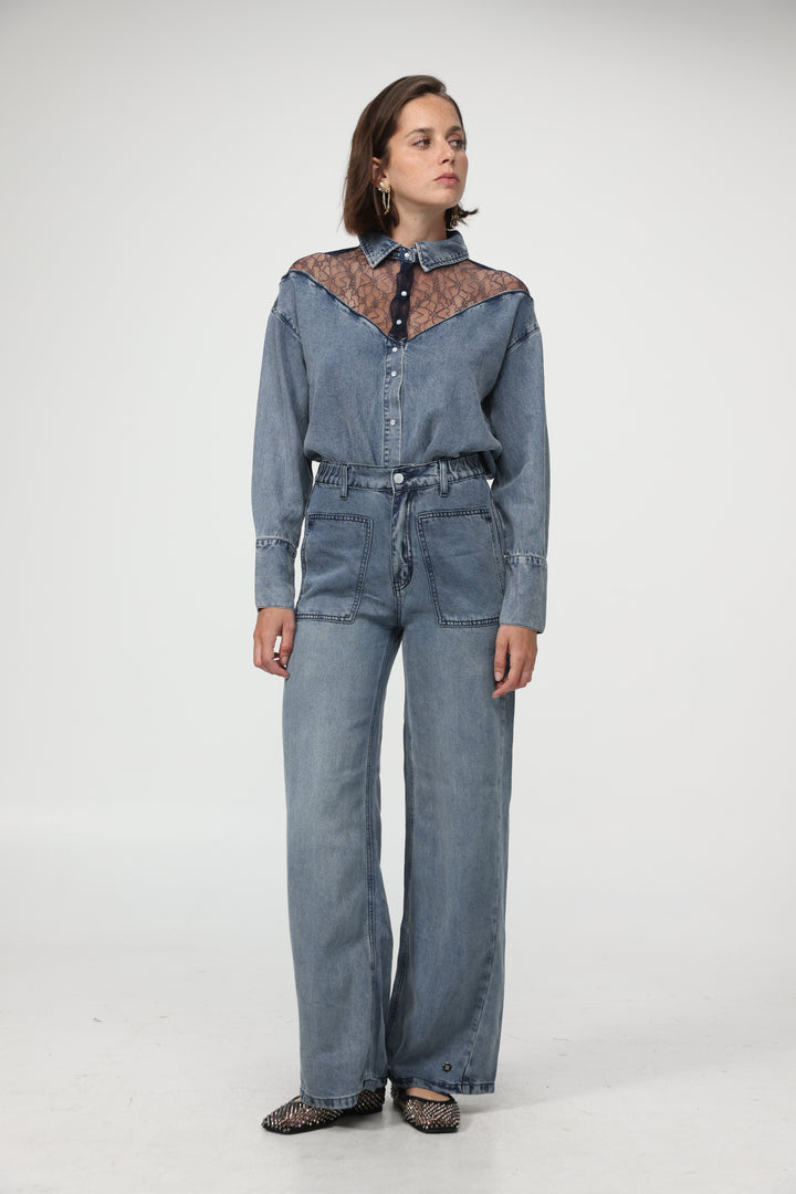 Reorganized Light Blue Soft Denim