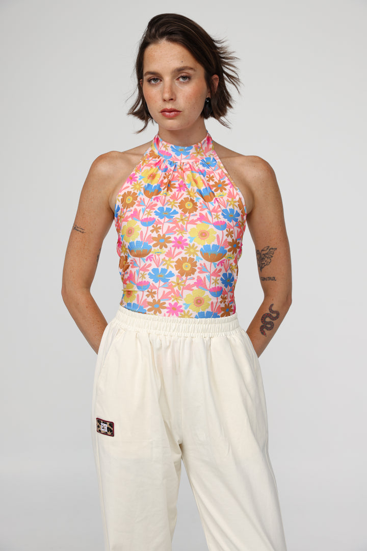 Way Coral Floral Top