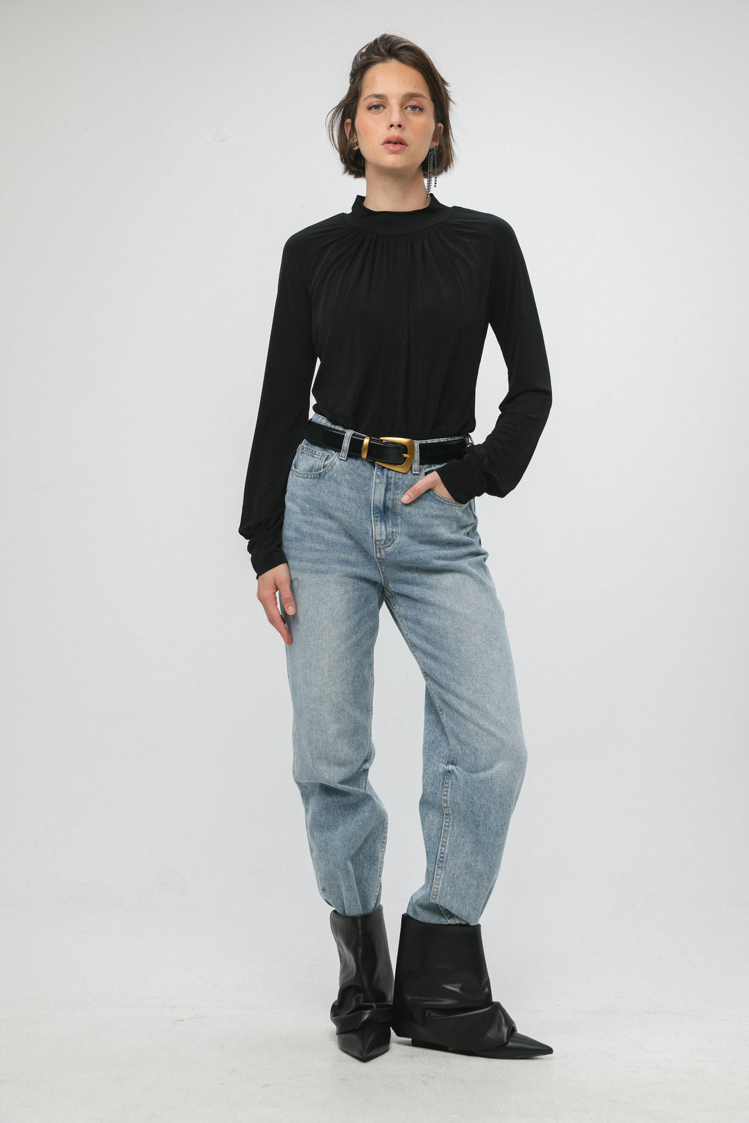 Studded Black Belt