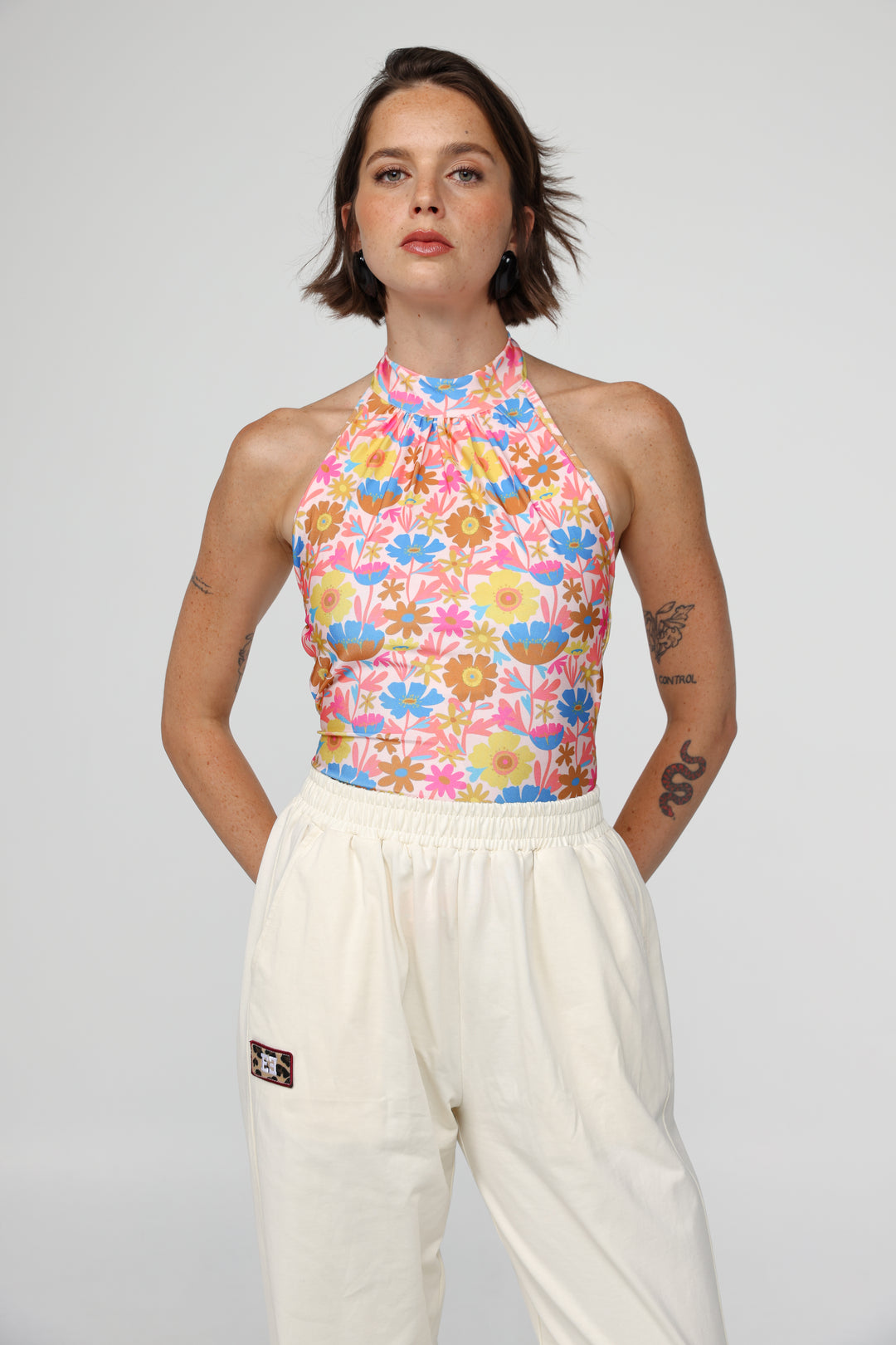 Way Coral Floral Top
