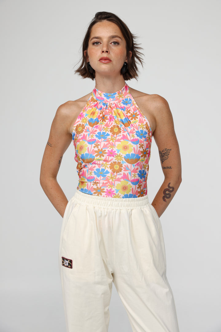 Way Coral Floral Top