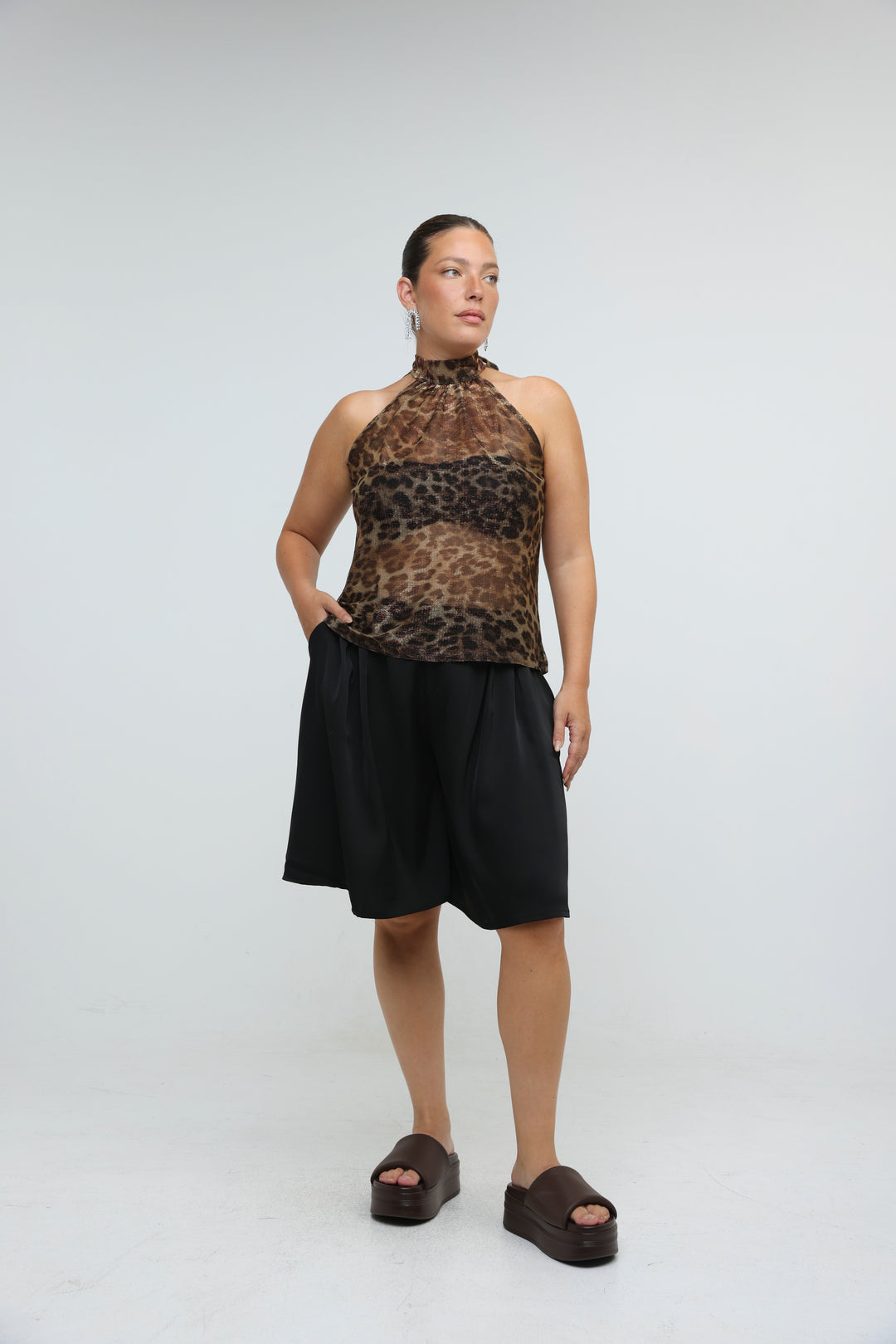 Collar Leopard Tank