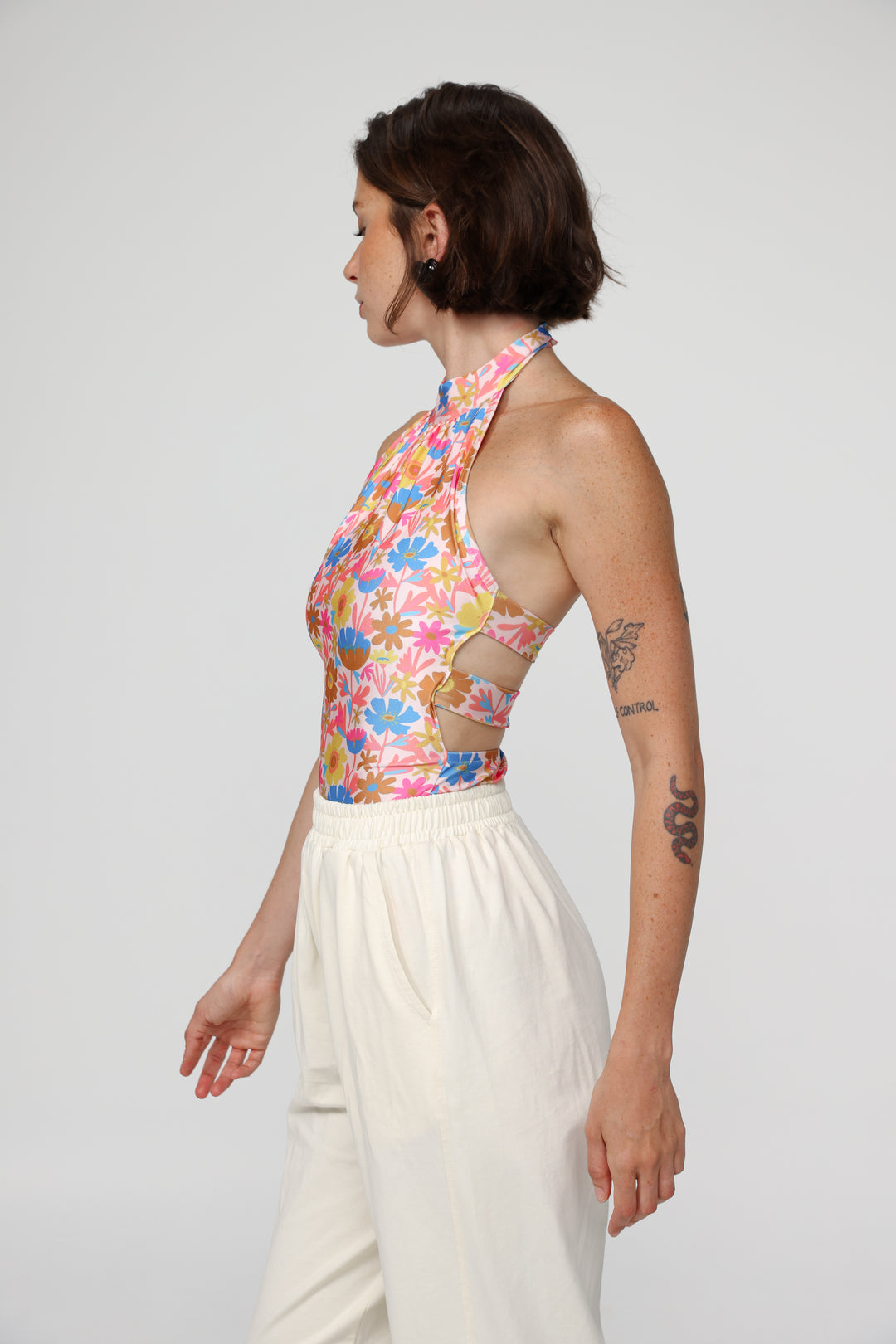 Way Coral Floral Top