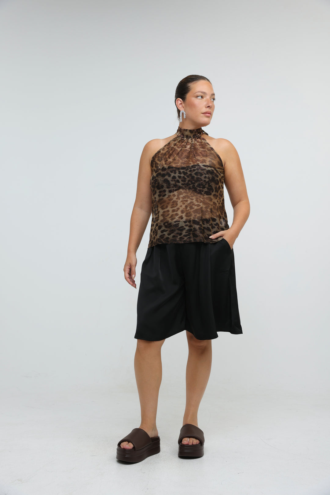 Collar Leopard Tank