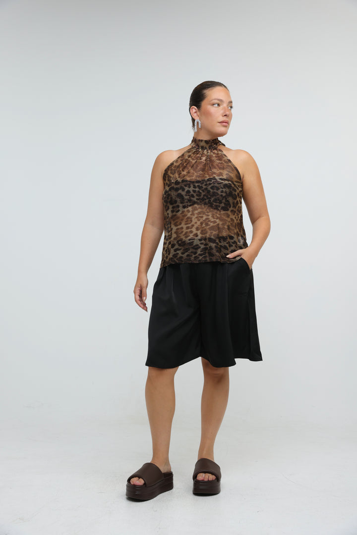 Collar Leopard Tank