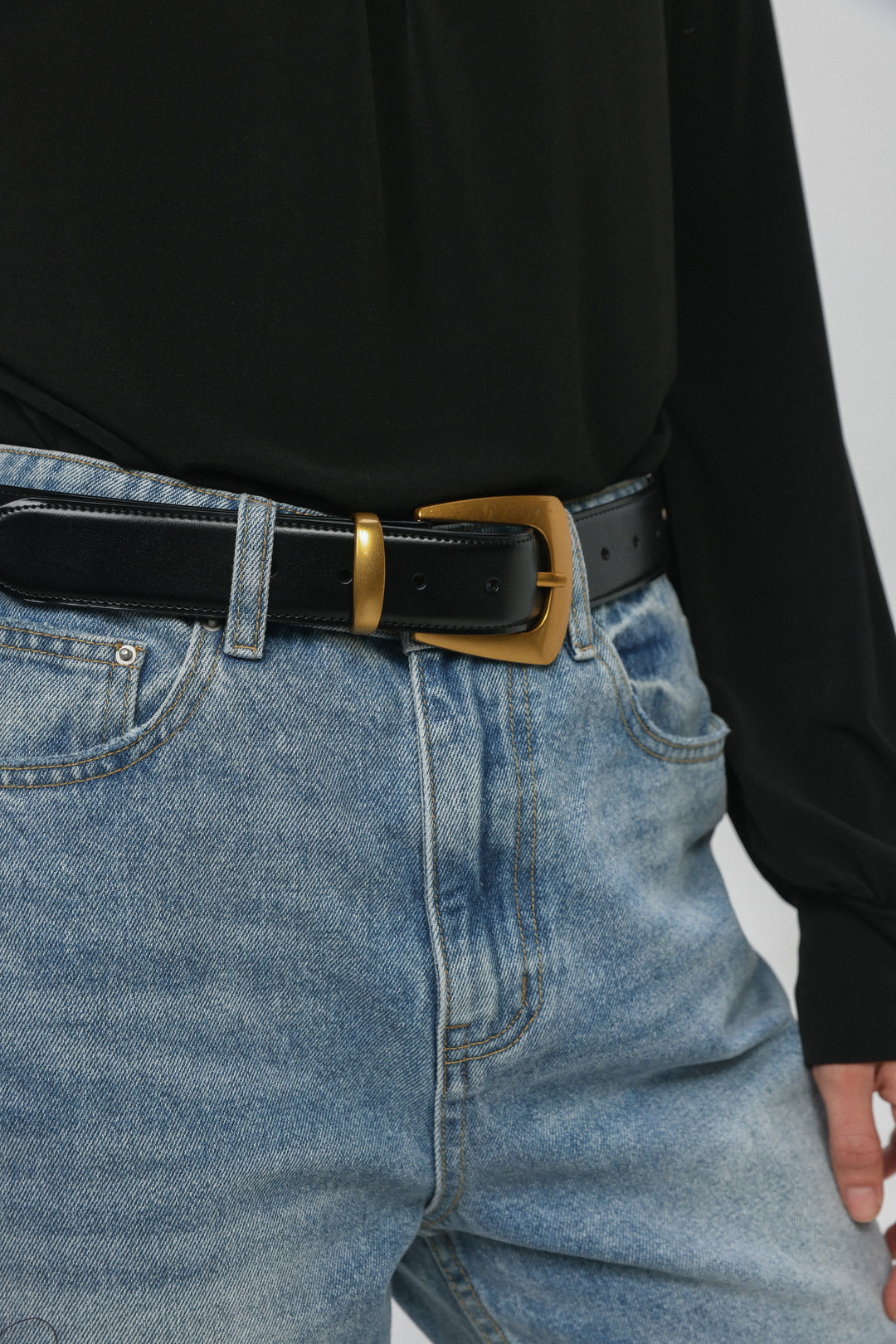 Studded Black Belt