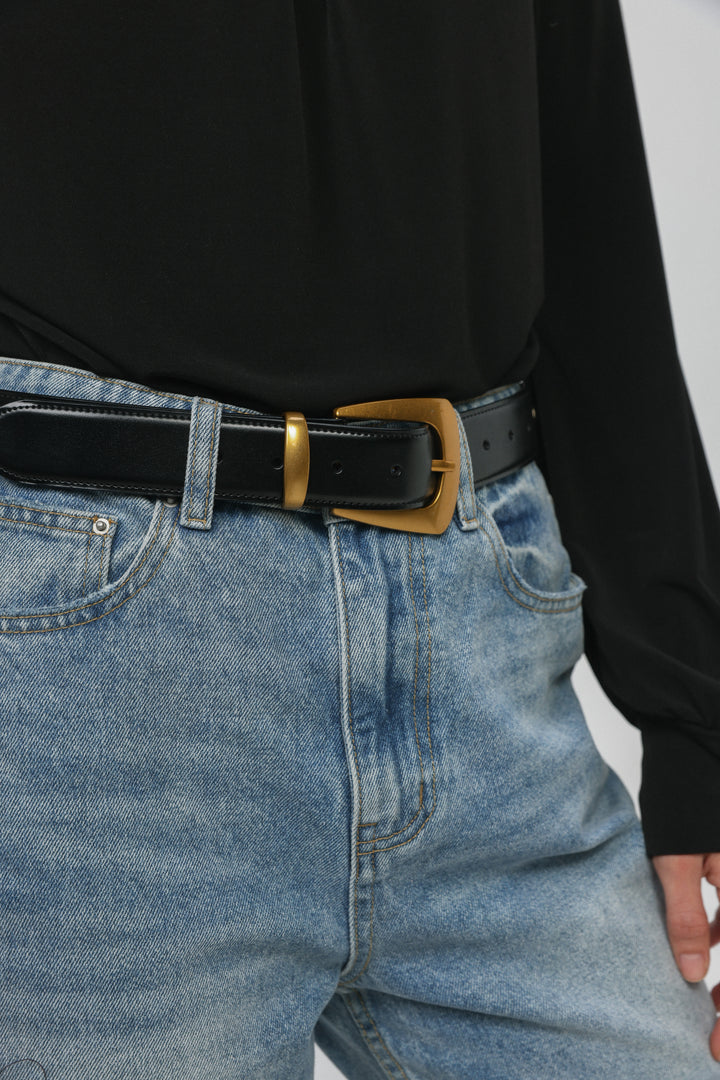 Studded Black Belt