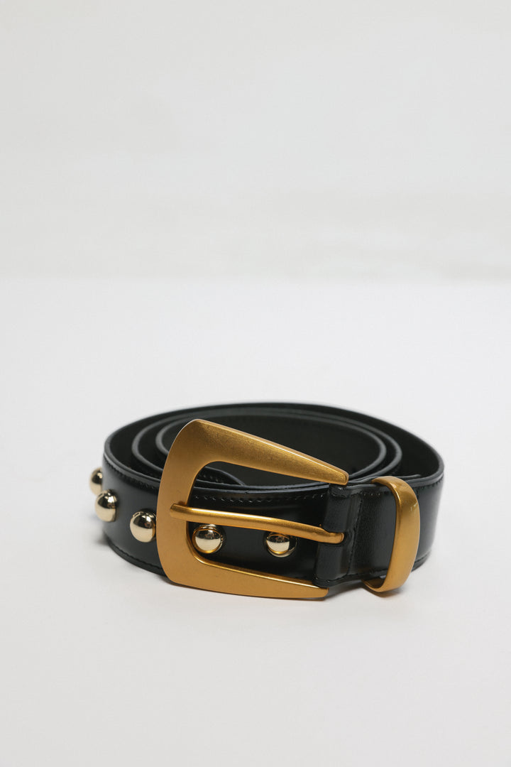 Studded Black Belt