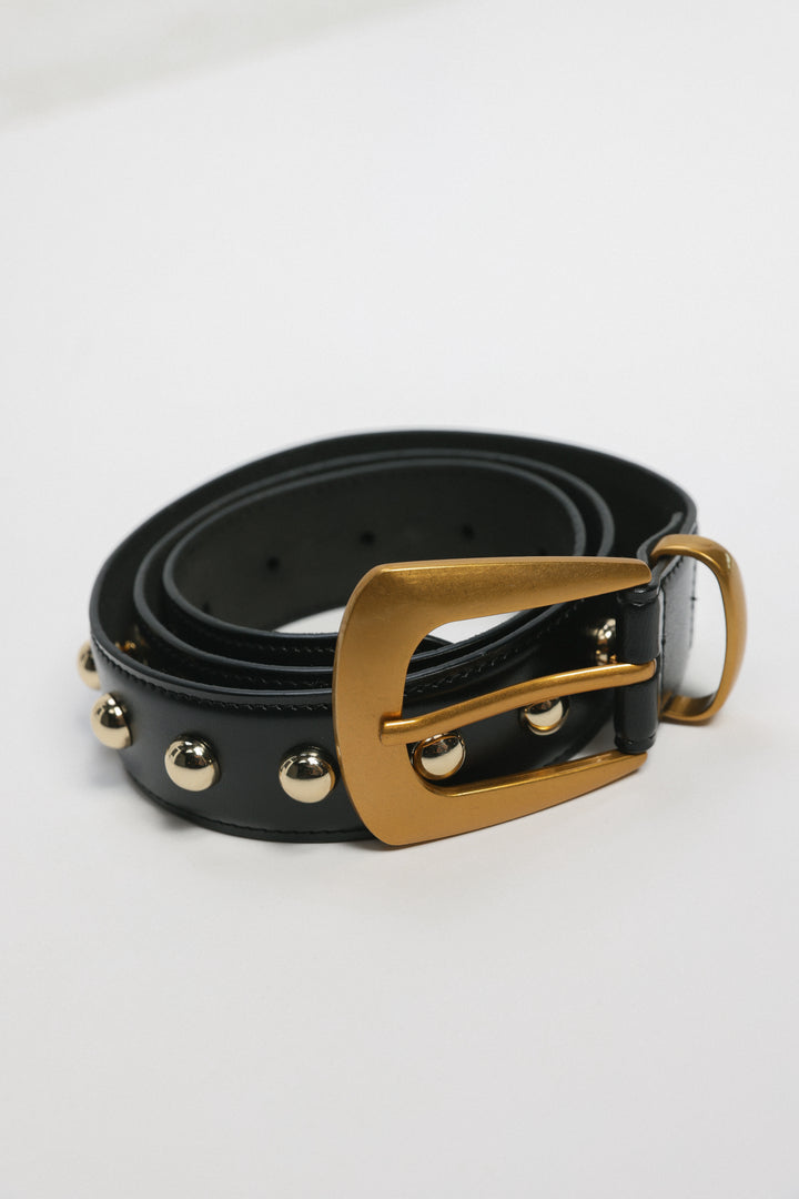 Studded Black Belt