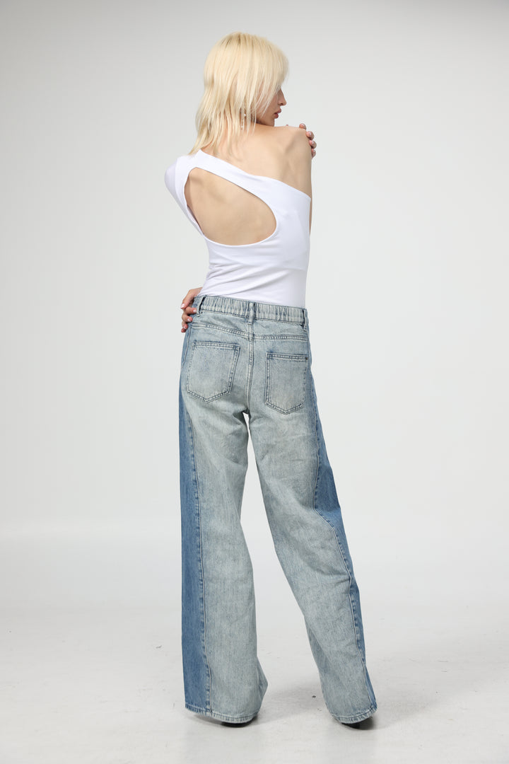 Tennis White One Shoulder Top
