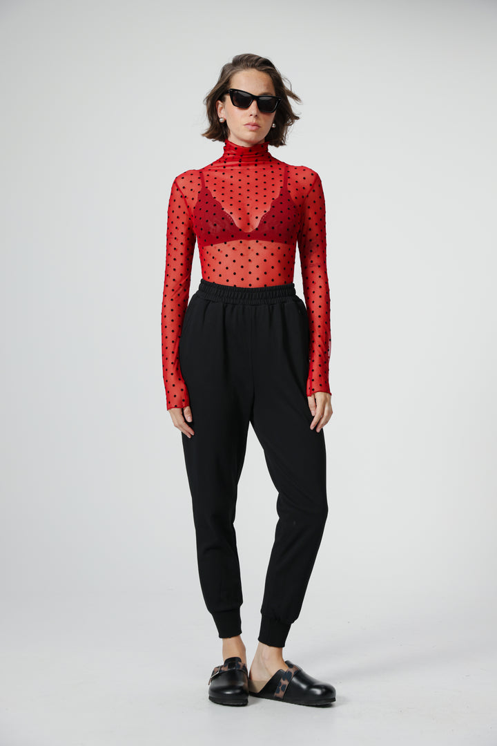 Principle Wine Dots Shirt