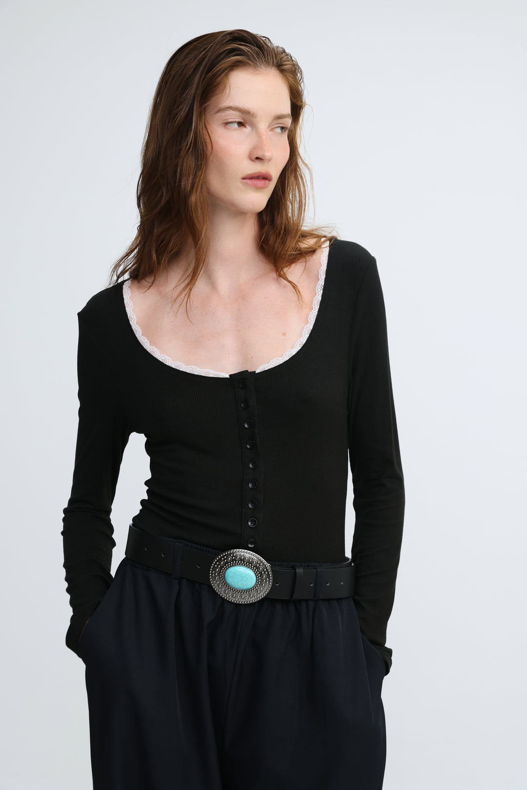 Associate Black/White Shirt