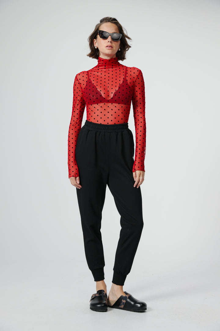 Principle Wine Dots Shirt