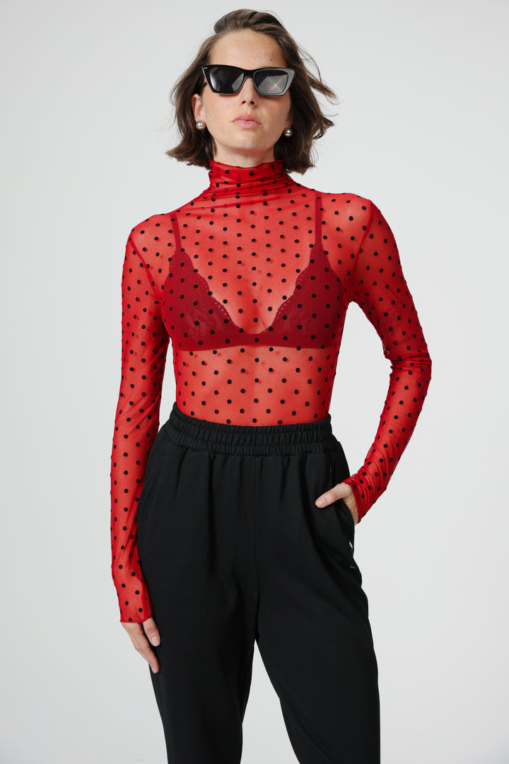 Principle Wine Dots Shirt