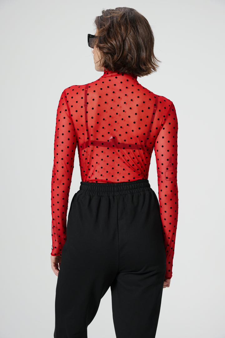 Principle Wine Dots Shirt