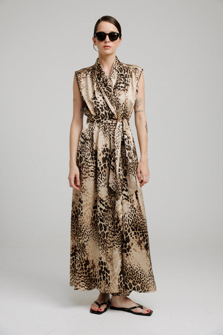 Wrap Light Leopard Dress