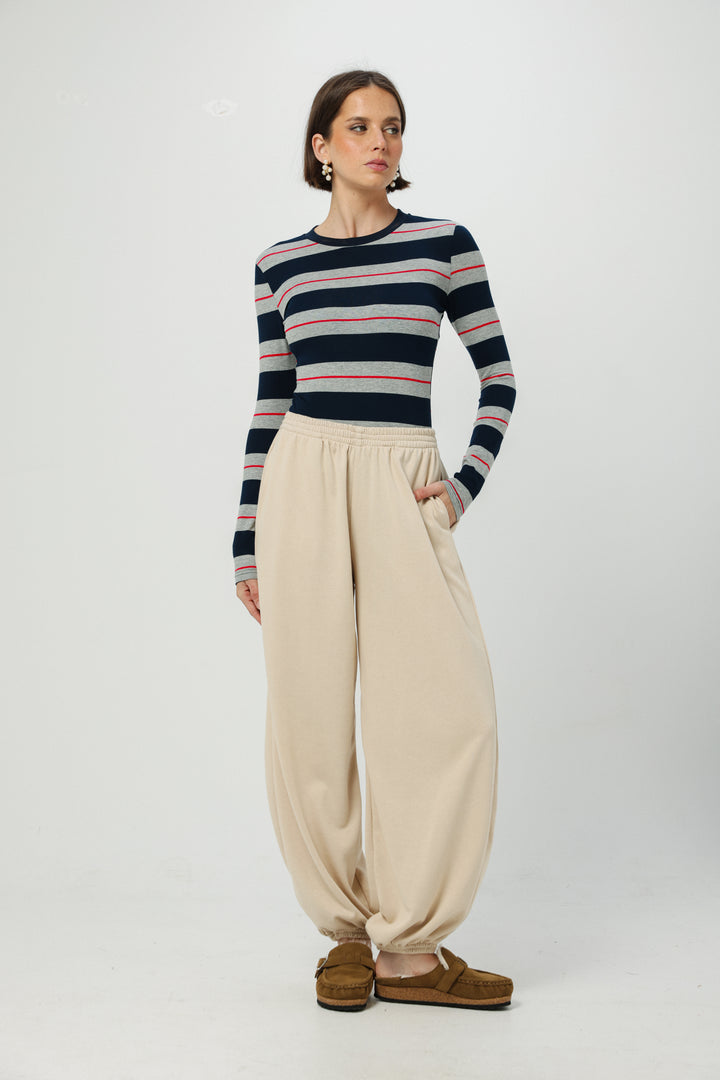 Everyday Grey Stripes Bodysuit