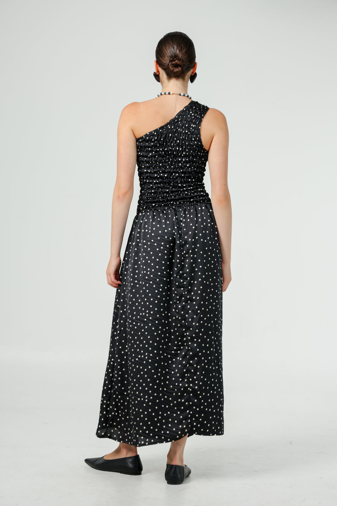 Wonder Dots One Shoulder Dress