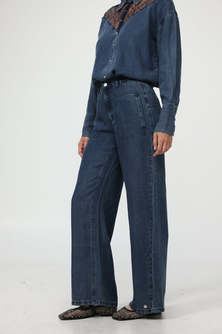Reorganized Dark Blue Soft Denim
