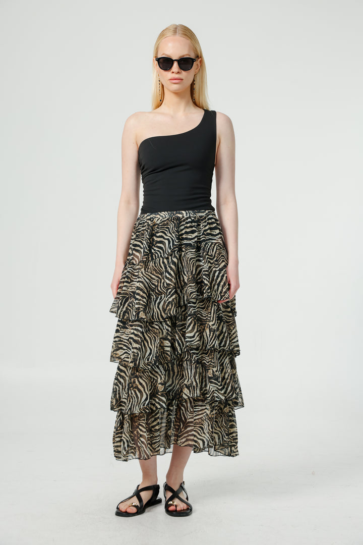 Sketch Striped Skirt