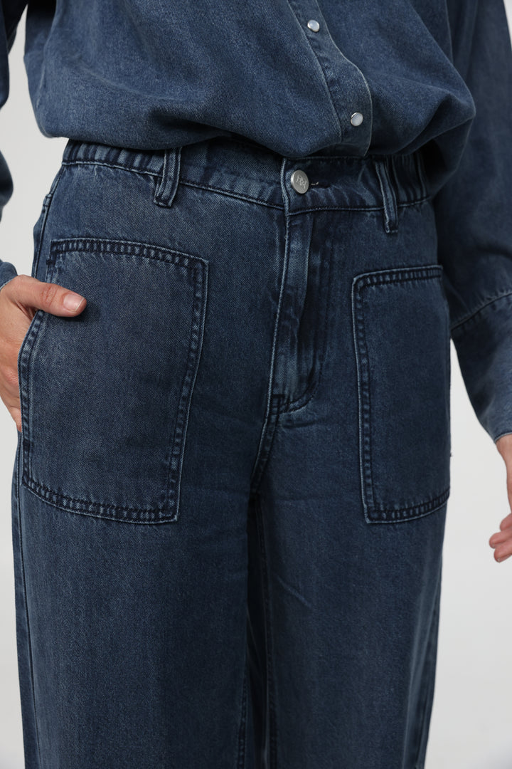 Reorganized Dark Blue Soft Denim