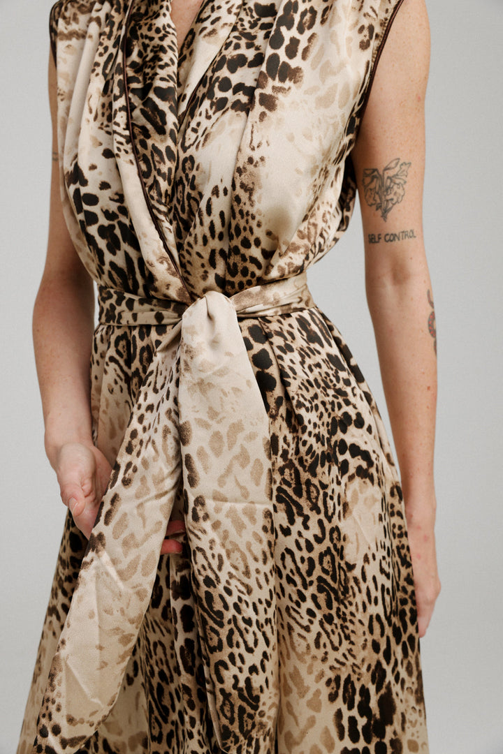 Wrap Light Leopard Dress