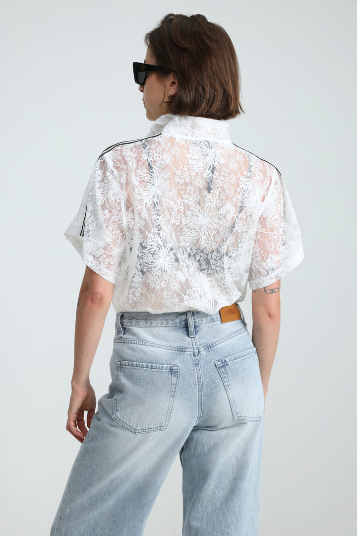 Reboot White Polo T-Shirt