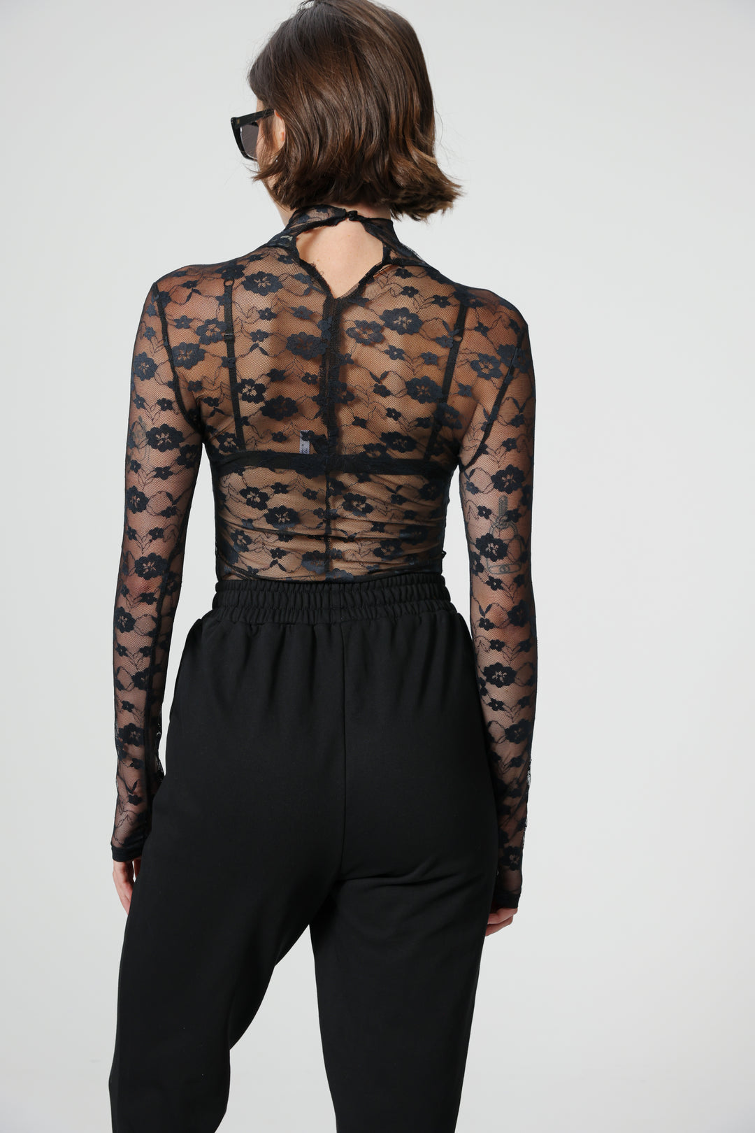 Blossom Black Lace Shirt