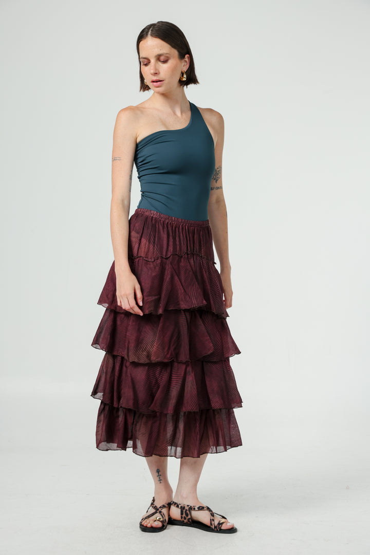 Sketch Wine Skirt