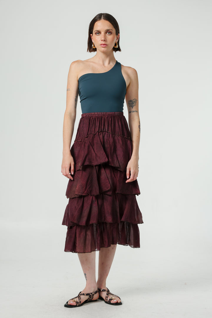 Sketch Wine Skirt