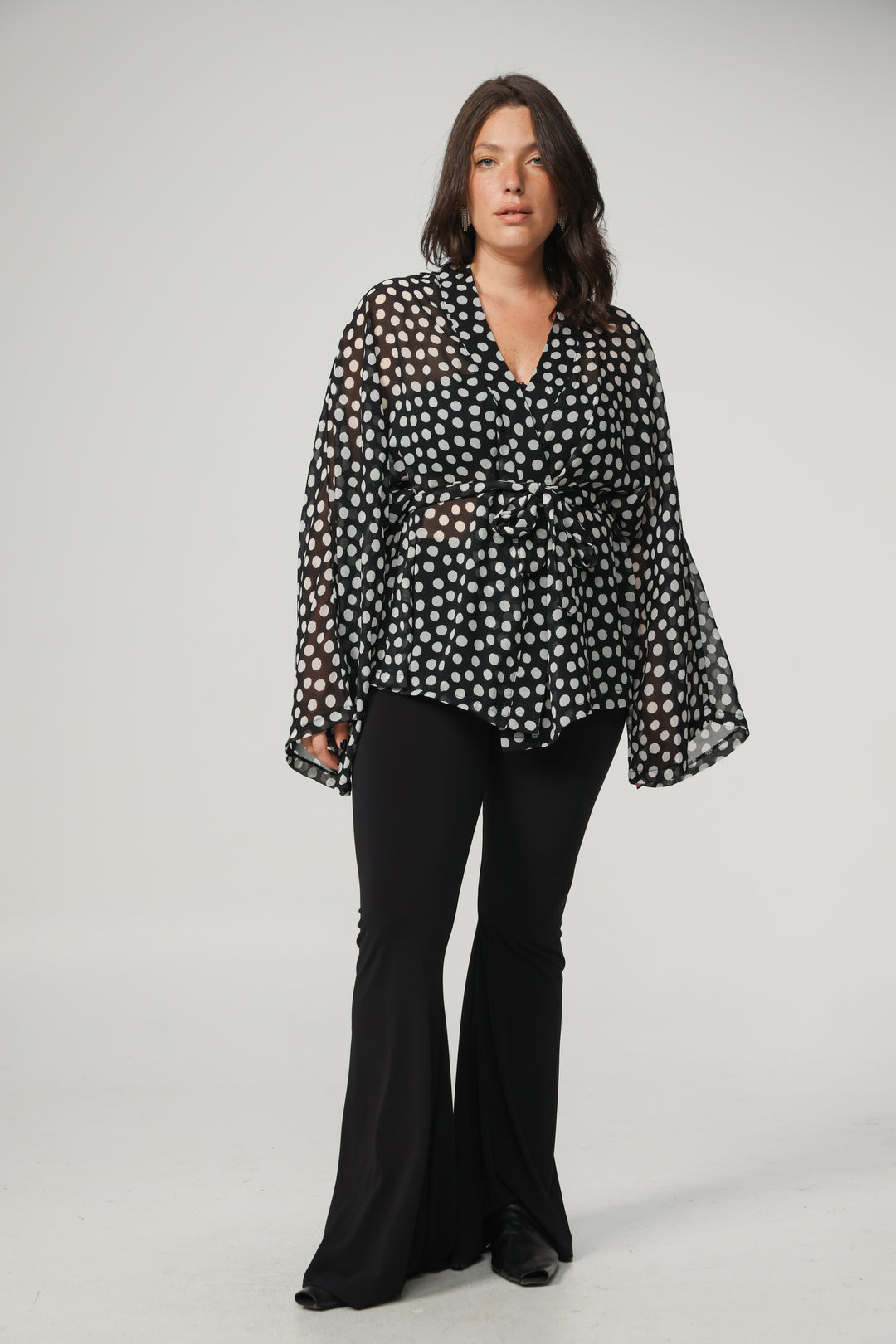 Dots Short Kimono
