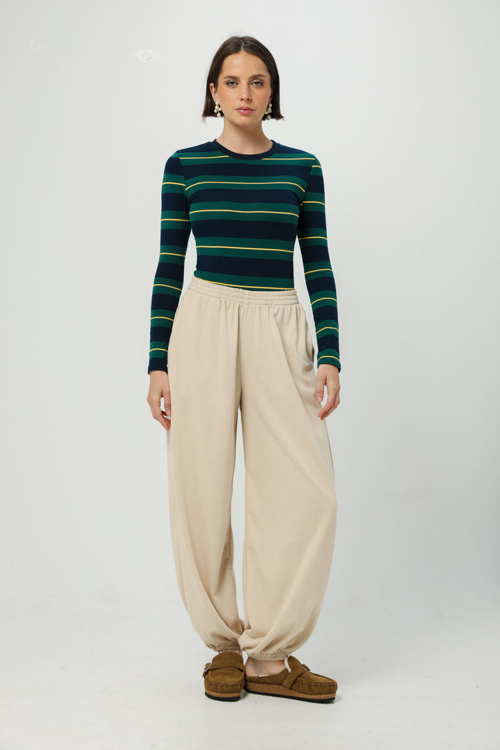 Everyday Green Stripes Bodysuit