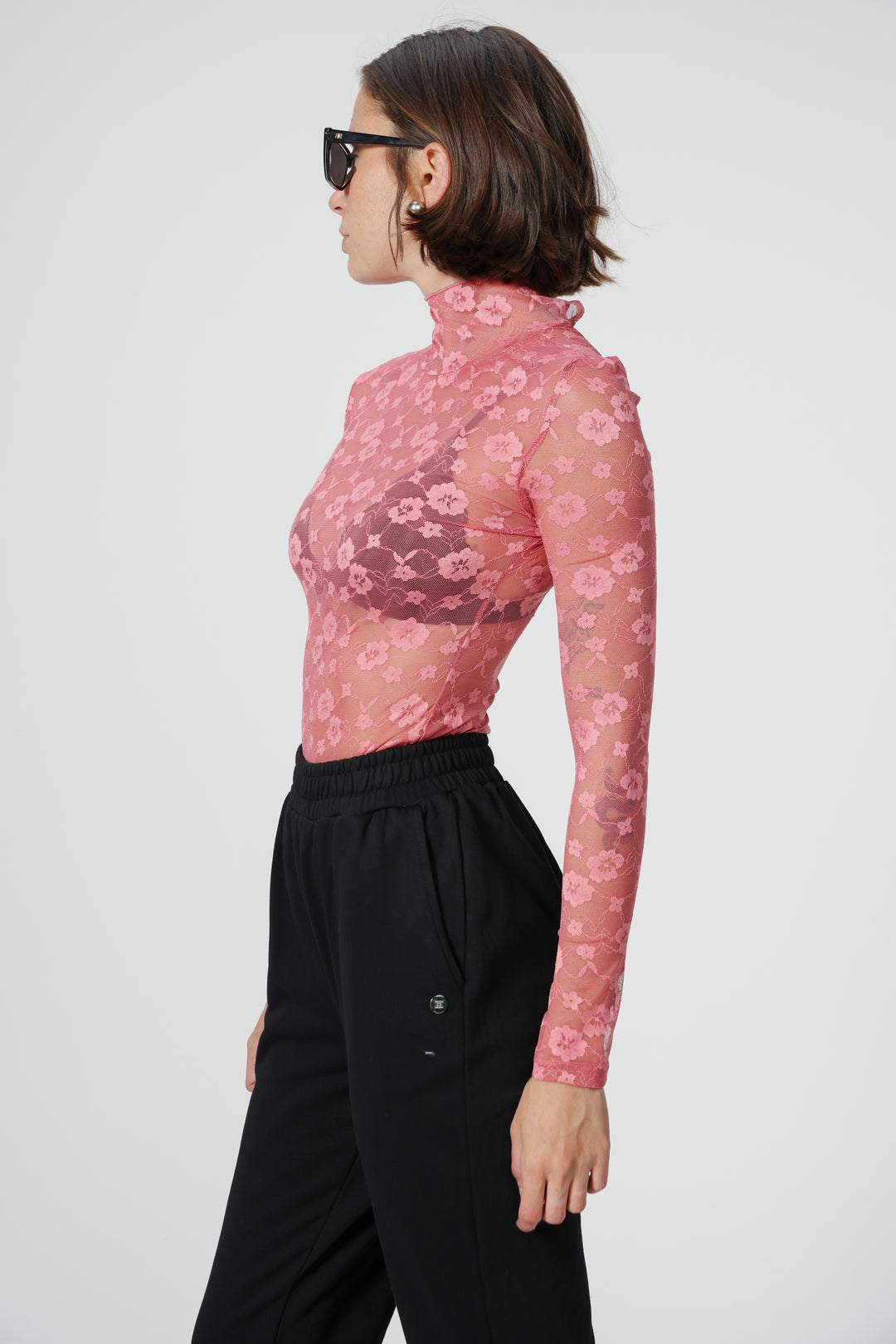 Blossom Pink Lace Shirt