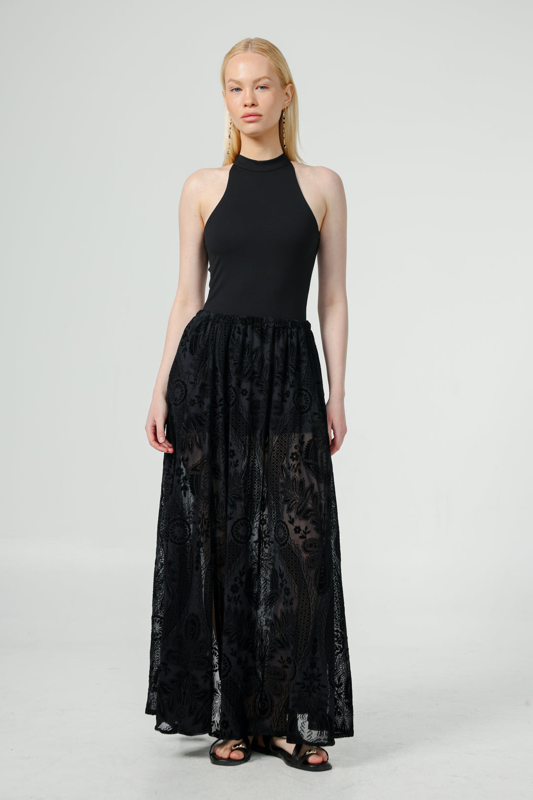 Playful Black Skirt