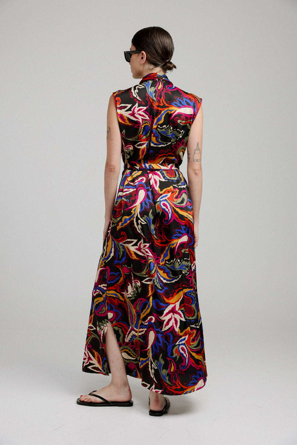 Wrap Vibrant Paisley Dress