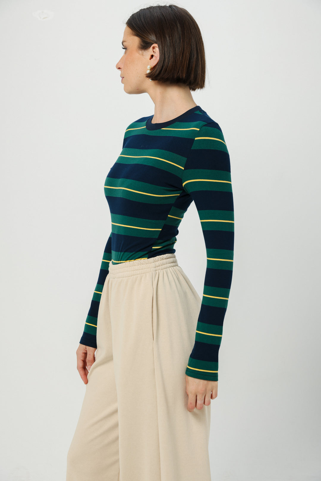 Everyday Green Stripes Bodysuit