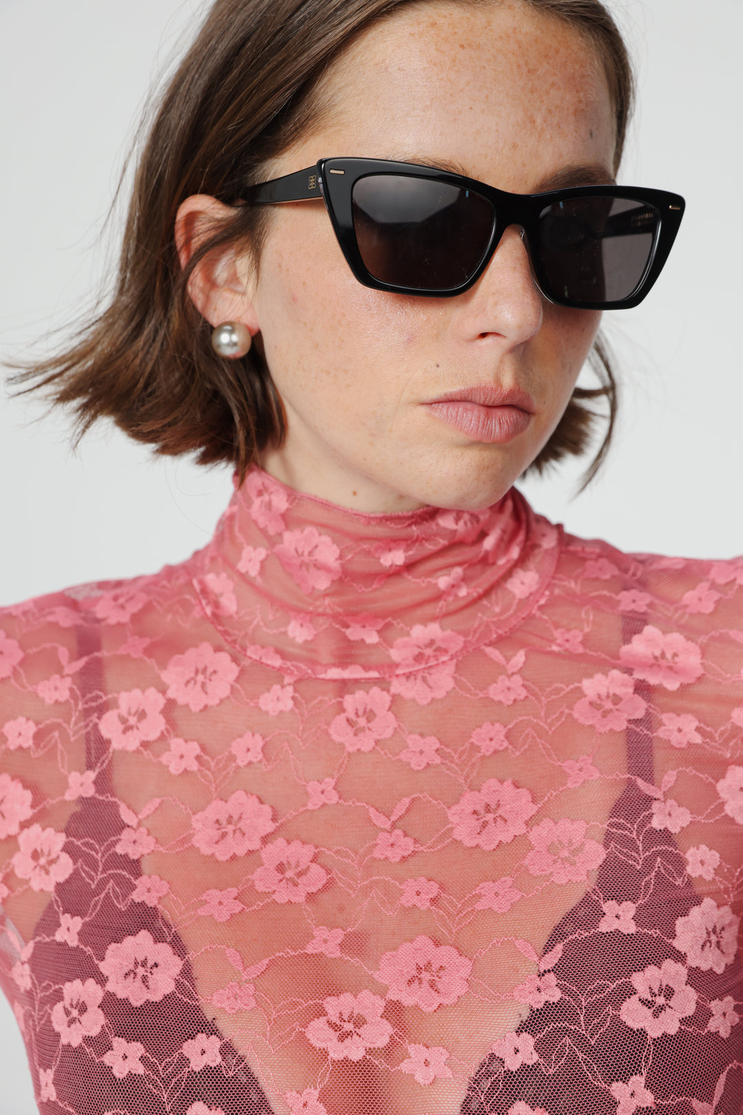 Blossom Pink Lace Shirt