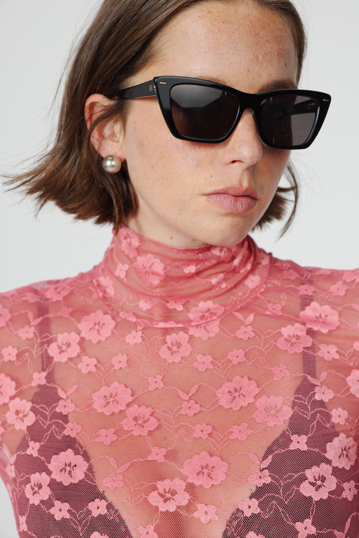 Blossom Pink Lace Shirt