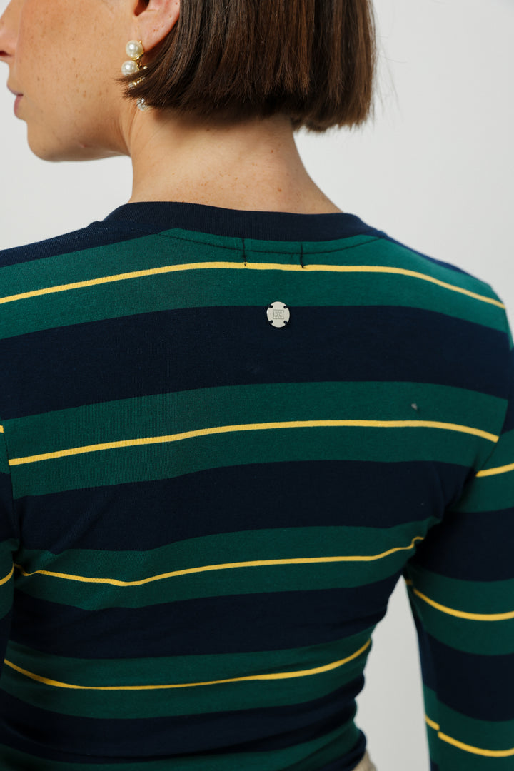 Everyday Green Stripes Bodysuit