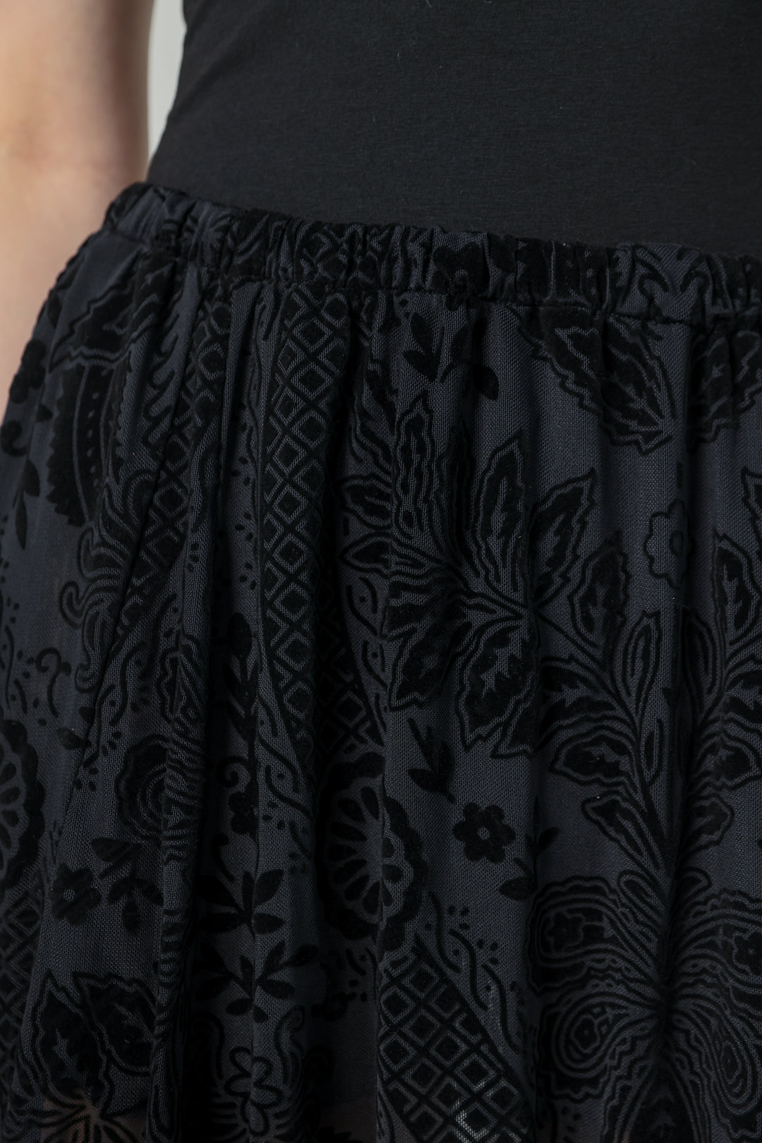 Playful Black Skirt