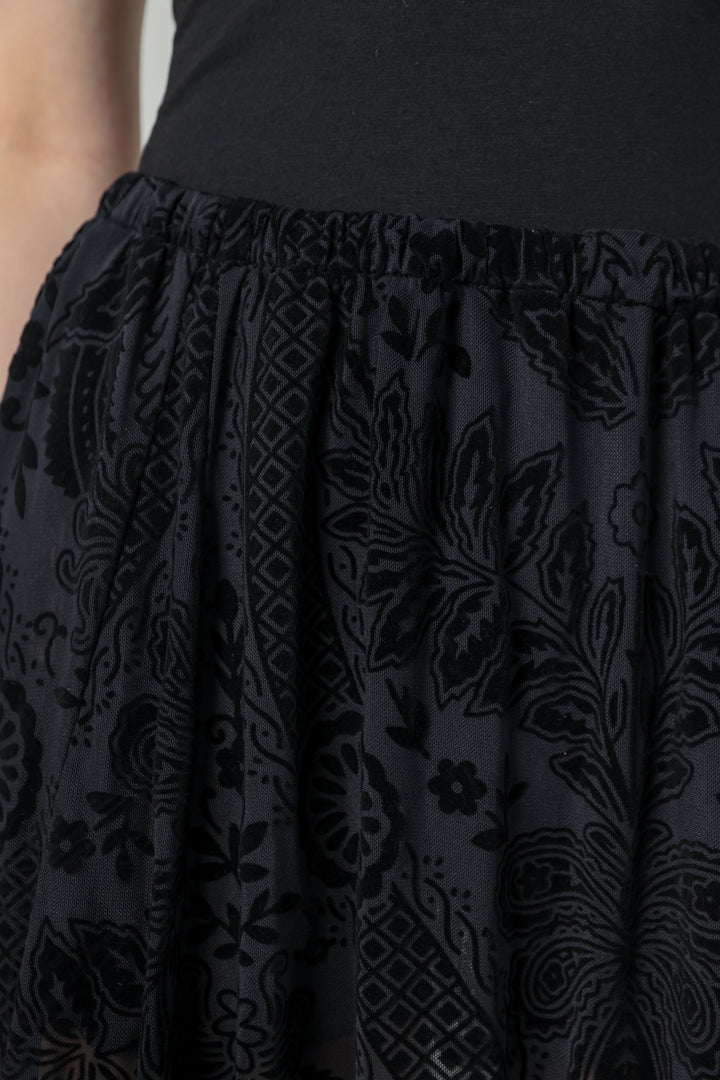 Playful Black Skirt