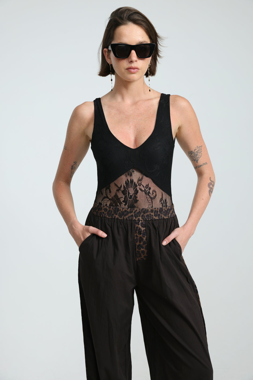 Dawn Black Lace Bodysuit