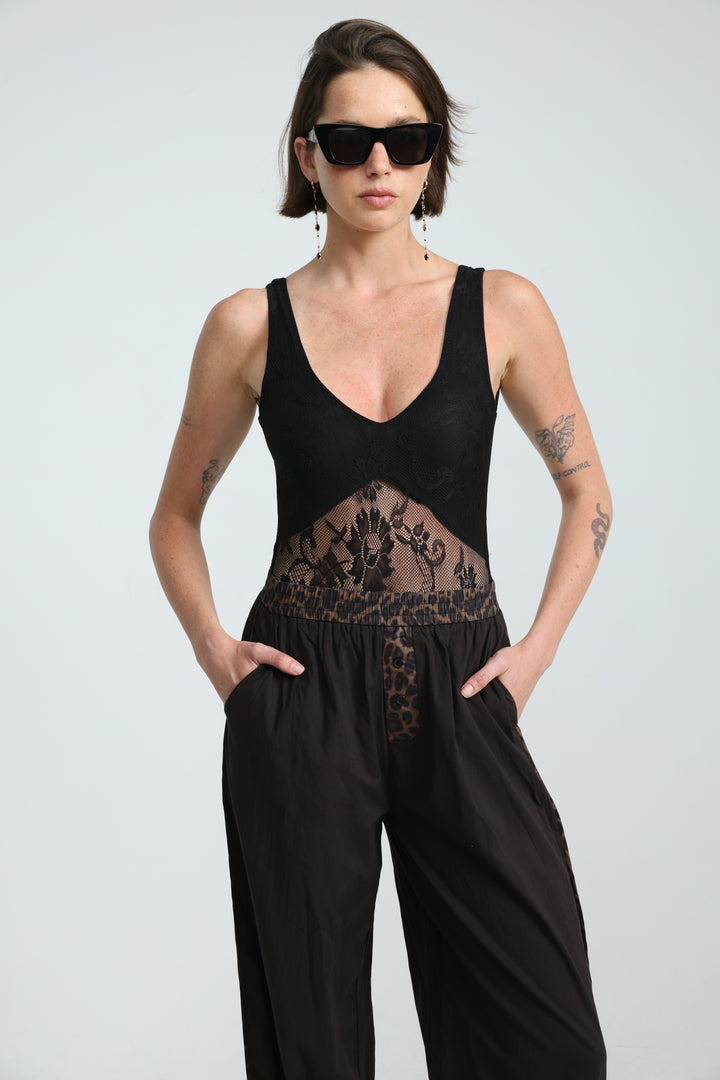 Dawn Black Lace Bodysuit