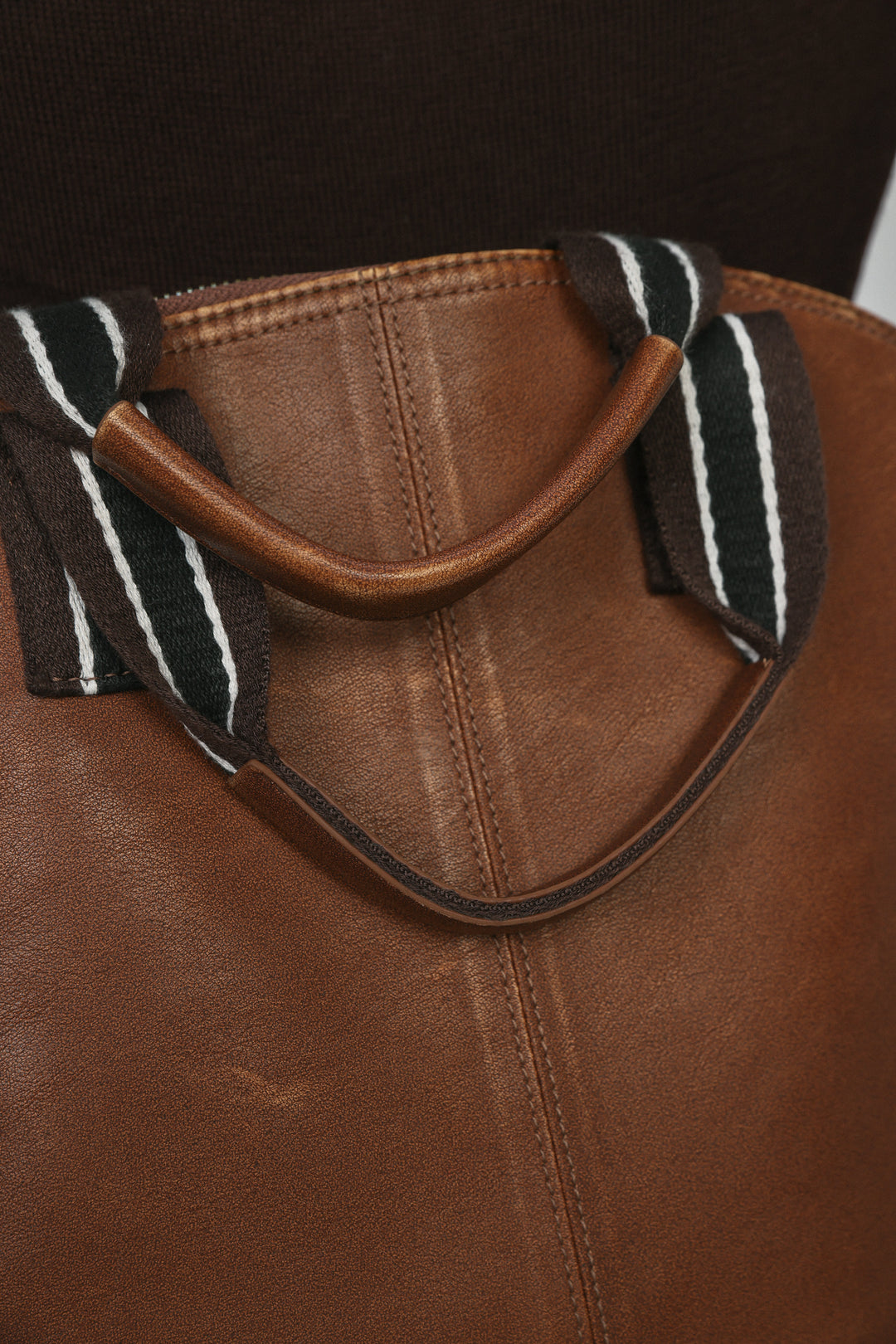 Oversized Brown Carryall Bag